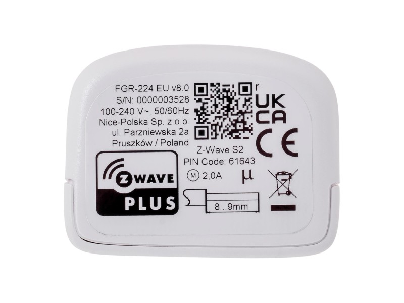 Fibaro FGR-224 blind/shutter accessory Shutter control FGR-224 ZW8 – FIBARO Smart home