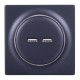 Fibaro FGWU-021-8 socket-outlet 2x USB Black FGWU-021-8 – FIBARO Smart home