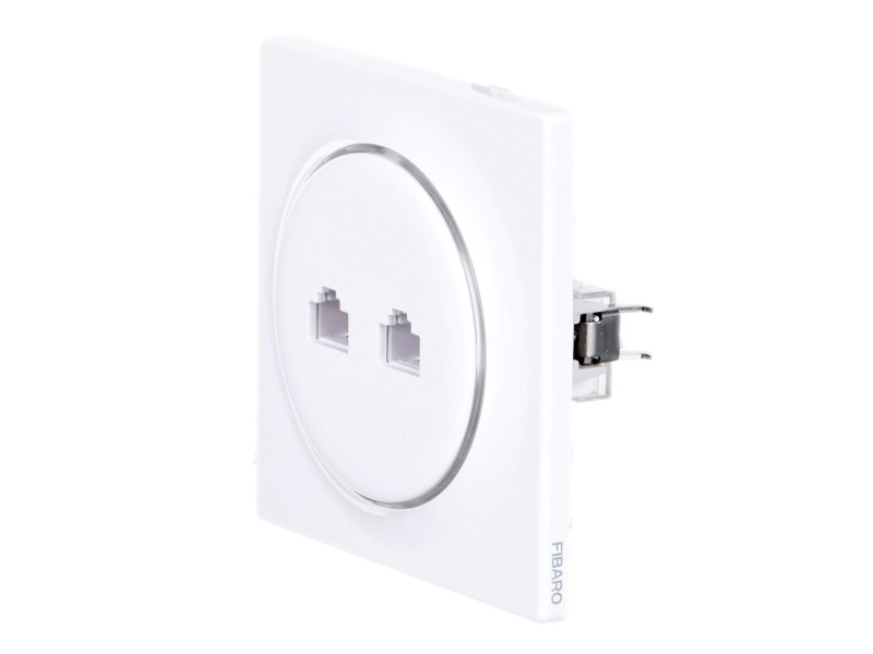 Fibaro Walli N socket-outlet 2 x RJ-45 White FGWEEU-021 – FIBARO Smart home