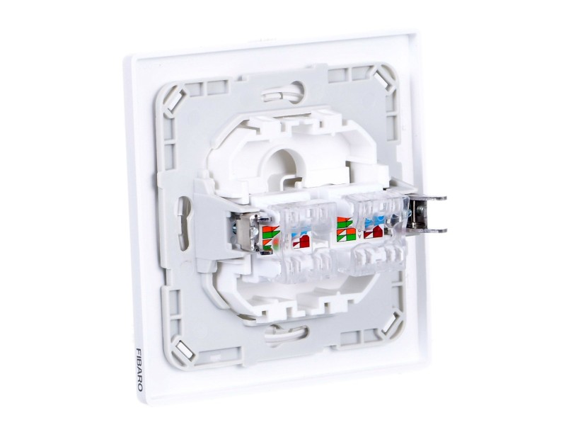 Fibaro Walli N socket-outlet 2 x RJ-45 White FGWEEU-021 – FIBARO Smart home