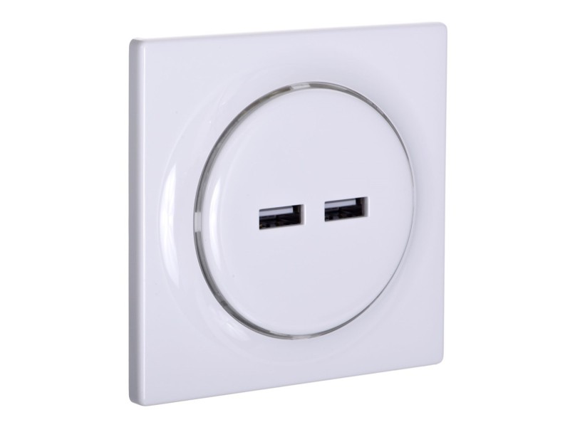 Fibaro Walli N socket-outlet 2x USB White FGWU-021 – FIBARO Smart home