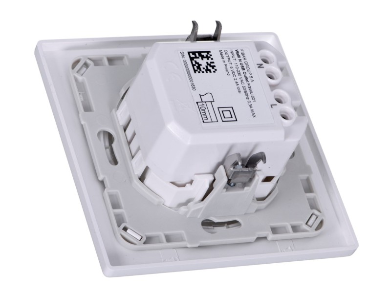 Fibaro Walli N socket-outlet 2x USB White FGWU-021 – FIBARO Smart home