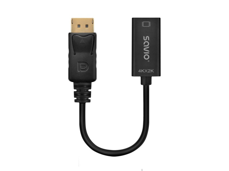 Adapter Savio DisplayPort (M) v1.2 - HDMI A (F) v1.4, 4K, AK-62 AK-62 – SAVIO Адаптери