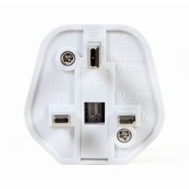 Gembird A-AC-EUFUKM-01 AC power adapter, EU Schuko socket to UK plug, 13 A