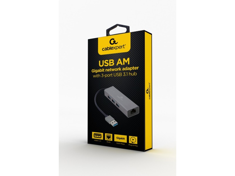 Gembird A-AMU3-LAN-01 USB graphics adapter A-AMU3-LAN-01 – GEMBIRD Адаптери