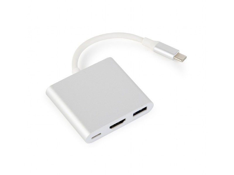 Gembird A-CM-HDMIF-02-SV USB graphics adapter Silver A-CM-HDMIF-02-SV – GEMBIRD Адаптери