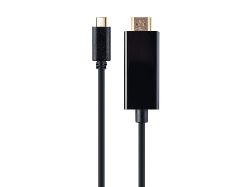 Gembird A-CM-HDMIM-01 USB-C male to HDMI-male adapter, 4K 30Hz, 2m, black A-CM-HDMIM-01 – GEMBIRD Адаптери