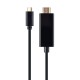 Gembird A-CM-HDMIM-01 USB-C male to HDMI-male adapter, 4K 30Hz, 2m, black A-CM-HDMIM-01 – GEMBIRD Адаптери
