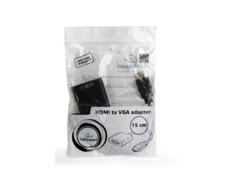 Gembird A-HDMI-VGA-04 video cable adapter 0.15 m VGA (D-Sub) HDMI Type A (Standard) Black A-HDMI-VGA-04 – GEMBIRD Адаптери