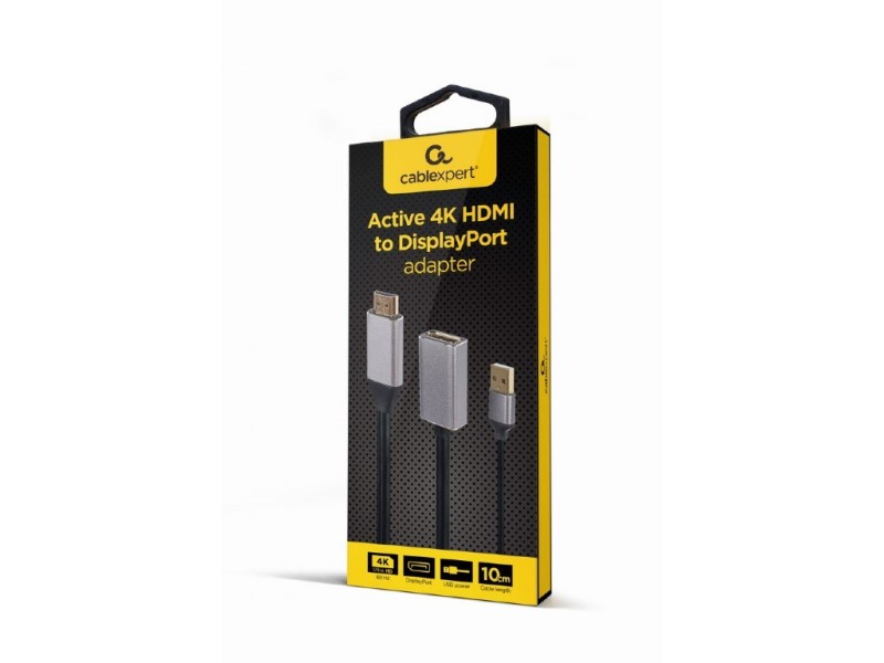 Gembird A-HDMIM-DPF-02 video cable adapter 0.1 m HDMI Type A (Standard) DisplayPort Black A-HDMIM-DPF-02 – GEMBIRD Адаптери