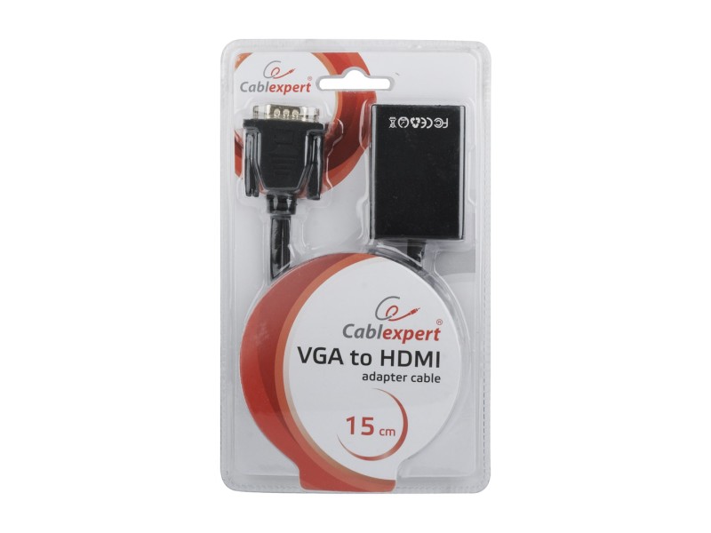 Gembird A-VGA-HDMI-01 video cable adapter 0.15 m HDMI Type A (Standard) VGA (D-Sub) Black A-VGA-HDMI-01 – GEMBIRD Адаптери