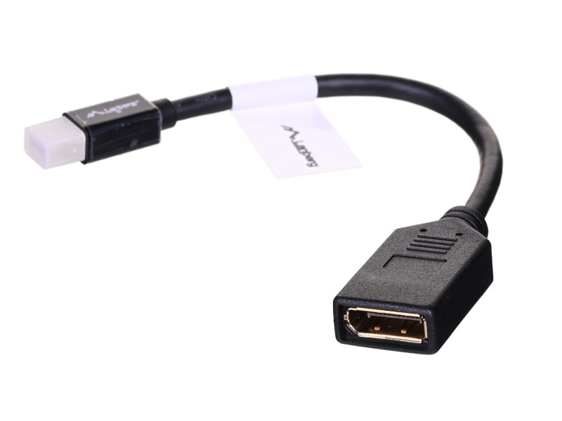 Lanberg AD-0003-BK DisplayPort cable 0.12 m Mini DisplayPort Black AD-0003-BK – Lanberg  Адаптери