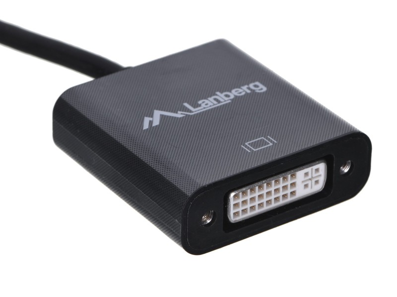 Lanberg AD-0007-BK video cable adapter 0.1 m DisplayPort DVI-D Black AD-0007-BK – Lanberg  Адаптери