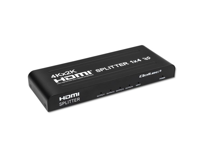 Qoltec 51798 Active HDMI Splitter 4 x HDMI 4K x 2K | 3.4Gb/s 51798 – Qoltec Адаптери