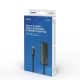 SAVIO Adapter USB-C 3.1 Gen.1 (M) to RJ-45 Gigabit Ethernet (F), 1000 Mbps, AK-56, grey AK-56 – SAVIO Адаптери