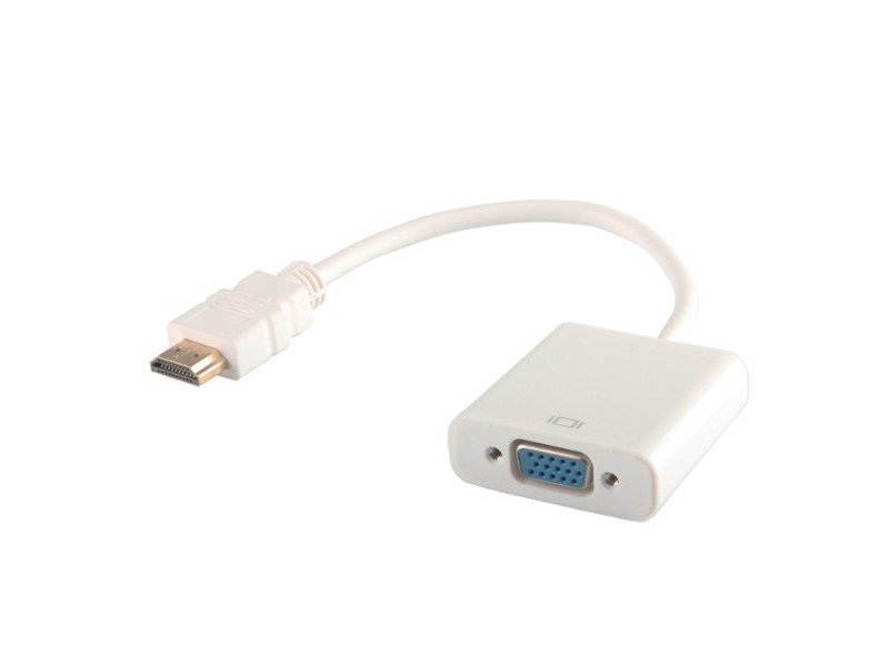 Savio CL-27 video cable adapter 0.2 m VGA (D-Sub) HDMI Type A (Standard) White cl-27 – SAVIO Адаптери