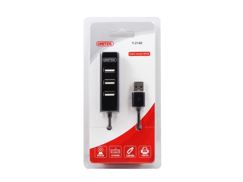 UNITEK HUB 4X USB 2.0, Y-2140 Y-2140 – UNITEK Адаптери