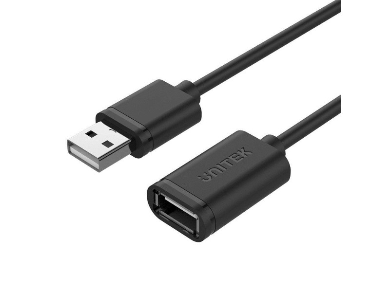 UNITEK Y-C450GBK USB cable 2 m USB 2.0 USB A Black Y-C450GBK – UNITEK Адаптери