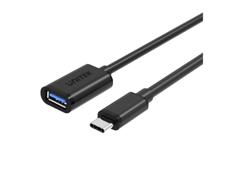 UNITEK Y-C476BK USB cable USB 3.2 Gen 1 (3.1 Gen 1) 0.2 m USB C USB A Black Y-C476BK – UNITEK Адаптери