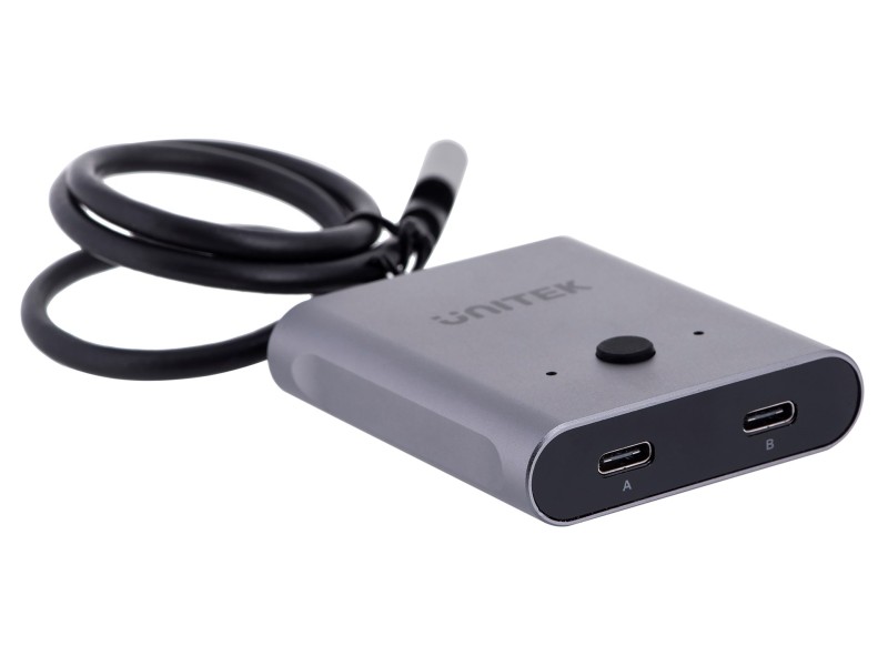 Unitek two-way Signal Switch USB-C, 2 in 1 out 4K D1078A – UNITEK Адаптери