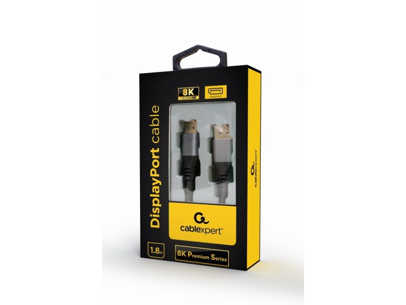 Gembird CC-DP8K-6 DisplayPort cable, 8K premium series, 1.8 m CC-DP8K-6 – GEMBIRD HDMI кабели