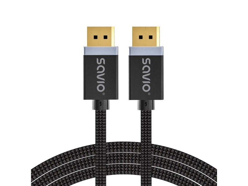 SAVIO DISPLAYPORT (M) - DISPLAYPORT (M) CABLE, V1.4, 3 m, CL-176 CL-176 – SAVIO HDMI кабели