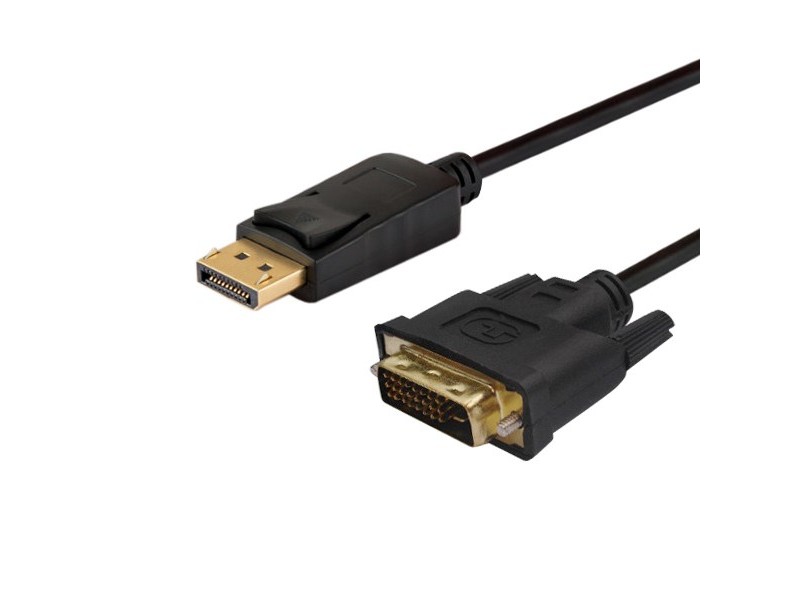 Savio CL-106 video cable adapter 1.8 m DisplayPort DVI Black CL-106 – SAVIO HDMI кабели