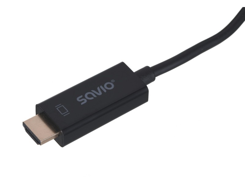Savio CL-56 video cable adapter 1.5 m DisplayPort HDMI Type A (Standard) Black CL-56 – SAVIO HDMI кабели
