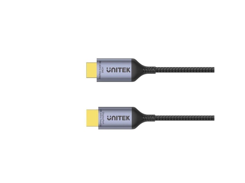 UNITEK CABLE DISPLAYPORT 1.4 TO HDMI 2.1, 8K, 1.8M V1610A01 – UNITEK HDMI кабели