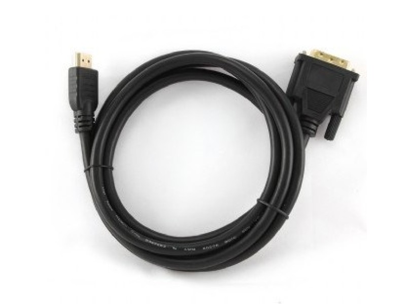 Gembird 1.8m, HDMI/DVI, M/M DVI-D Black CC-HDMI-DVI-6 – GEMBIRD DVI кабели