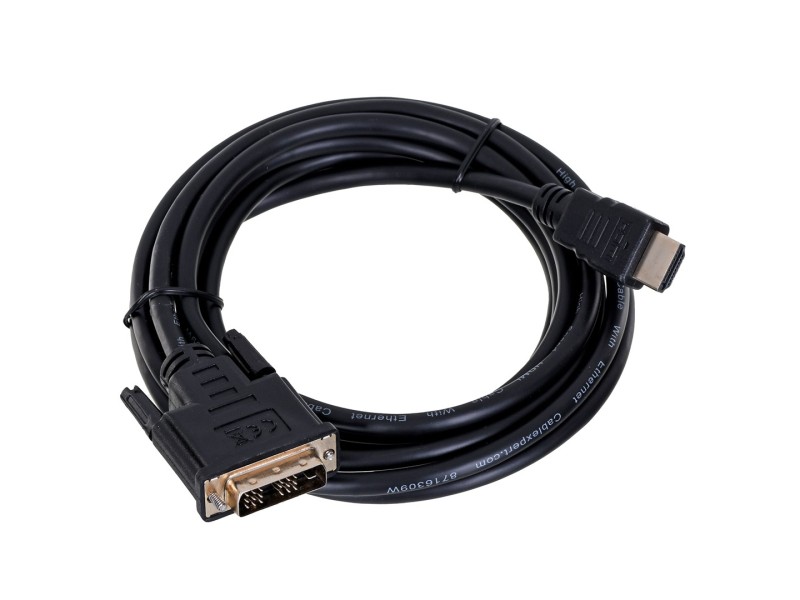 Gembird 3m, HDMI/DVI, M/M DVI-D Black CC-HDMI-DVI-10 – GEMBIRD DVI кабели