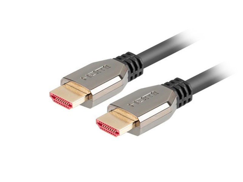 Lanberg CA-HDMI-30CU-0010-BK cable HDMI 1m HDMI Typu A (Standard) 8K  60Hz CA-HDMI-30CU-0010-BK – Lanberg  HDMI кабели