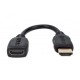 Manhattan HDMI with Ethernet Extension Cable, 4K@60Hz (Premium High Speed), Male to Female, Cable 20cm, Black, Ultra HD 4k x 2k, Fully Shielded, Gold Plated Contacts, Lifetime Warranty, Polybag 354523 – Manhattan HDMI кабели