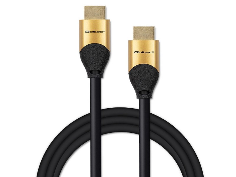 Qoltec 50356 HDMI v2.1 Cable Ultra high speed 8K | 60Hz | 28AWG | GOLD | 3m 50356 – Qoltec HDMI кабели
