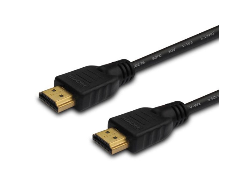 SAVIO HDMI (M) Cable, 20m, black, gold tips, v1.4 high speed, ethernet/3D CL-75 cl-75 – SAVIO HDMI кабели