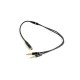 Gembird !Adapter audio stereo 3.5mm mini Jack/4PIN/ audio cable 0.2 m 2 x 3.5mm Black CCA-418M – GEMBIRD JACK и RCA(Cinch) кабели