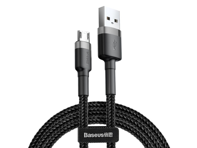 Baseus CAMKLF-AG1 USB cable 0.5 m USB A Micro-USB B Black CAMKLF-AG1 – Baseus Кабели, адаптери, хъбове