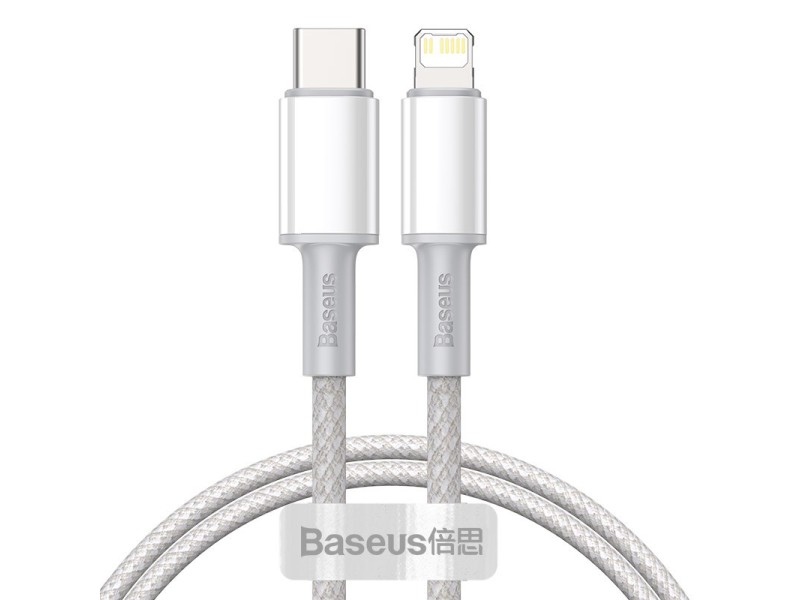 Baseus CATLGD-02 lightning cable 1 m White CATLGD-02 – Baseus Кабели, адаптери, хъбове