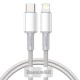 Baseus CATLGD-02 lightning cable 1 m White CATLGD-02 – Baseus Кабели, адаптери, хъбове