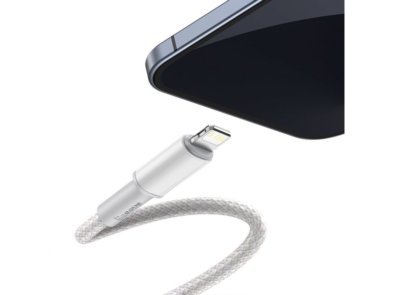 Baseus CATLGD-02 lightning cable 1 m White CATLGD-02 – Baseus Кабели, адаптери, хъбове
