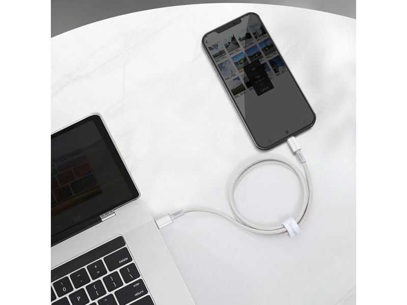 Baseus CATLGD-02 lightning cable 1 m White CATLGD-02 – Baseus Кабели, адаптери, хъбове