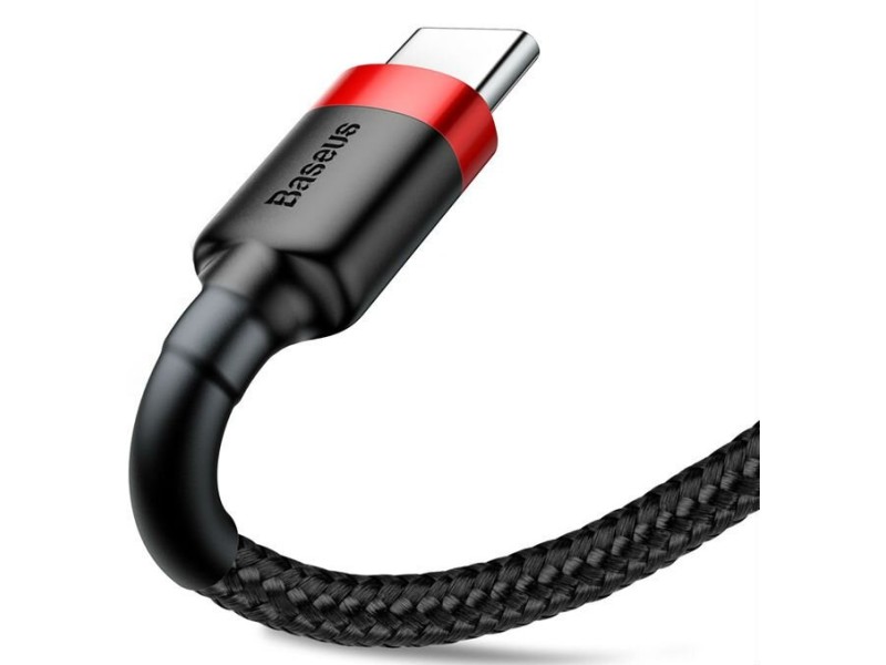 Baseus Cafule USB cable 2 m USB A USB C Black, Red CATKLF-C91 – Baseus Кабели, адаптери, хъбове