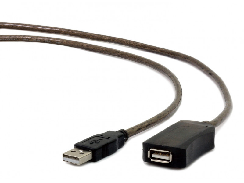 Gembird USB A/USB A M/F 10m USB cable USB 2.0 Black