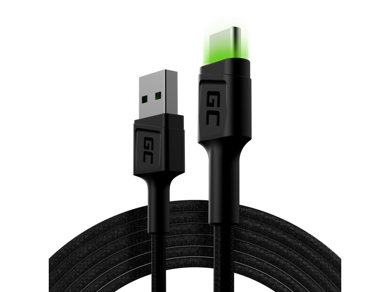 Green Cell KABGC13 USB cable USB 2.0 2 m USB A USB C Black KABGC13 – Green Cell Кабели, адаптери, хъбове
