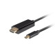 LANBERG CABLE USB-C(M)->HDMI(M) 1M 4K 60HZ BLACK LANBERG CABLE USB-C(M)->HDMI(M) 1M 4K 60HZ BLACK