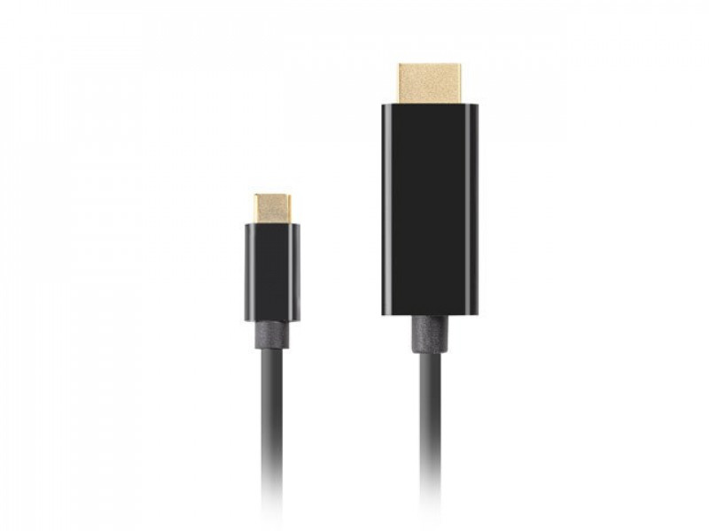 LANBERG CABLE USB-C(M)->HDMI(M) 3M 4K 60HZ BLACK LANBERG CABLE USB-C(M)->HDMI(M) 3M 4K 60HZ BLACK