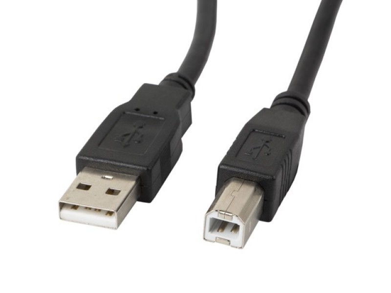 Lanberg CA-USBA-10CC-0050-BK USB cable 5 m USB 2.0 USB B Black CA-USBA-10CC-0050-BK – Lanberg  Кабели, адаптери, хъбове