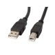 Lanberg CA-USBA-11CC-0010-BK USB cable 1 m 2.0 USB B Black CA-USBA-11CC-0010-BK – Lanberg  Кабели, адаптери, хъбове