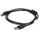 Lanberg CA-USBA-11CC-0010-BK USB cable 1 m 2.0 USB B Black CA-USBA-11CC-0010-BK – Lanberg  Кабели, адаптери, хъбове