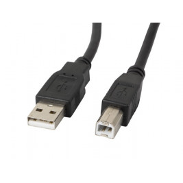 Lanberg CA-USBA-11CC-0018-BK USB кабел 1,8 m USB 2.0 USB B Black